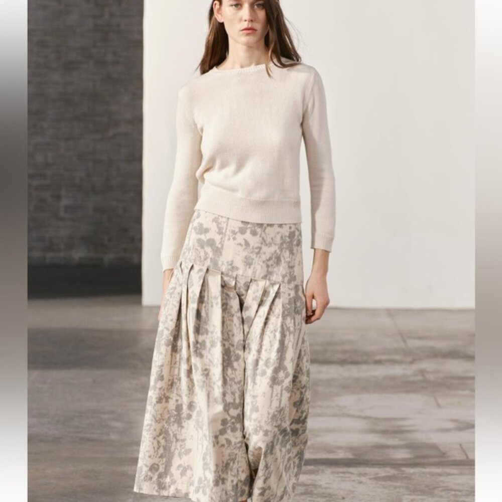 New Zara jacquard midi skirt ZW collection